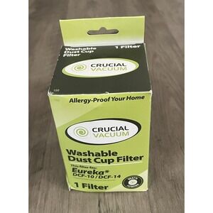 Crucial Vacuum Washable Dust Cup Filter Fits‎ Eureka DCF-10/DCF 14 New in Box